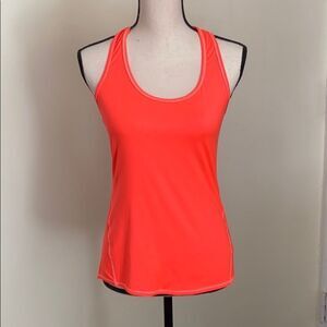 ATHLETA Cool Racerback Orange Tank Top Size S